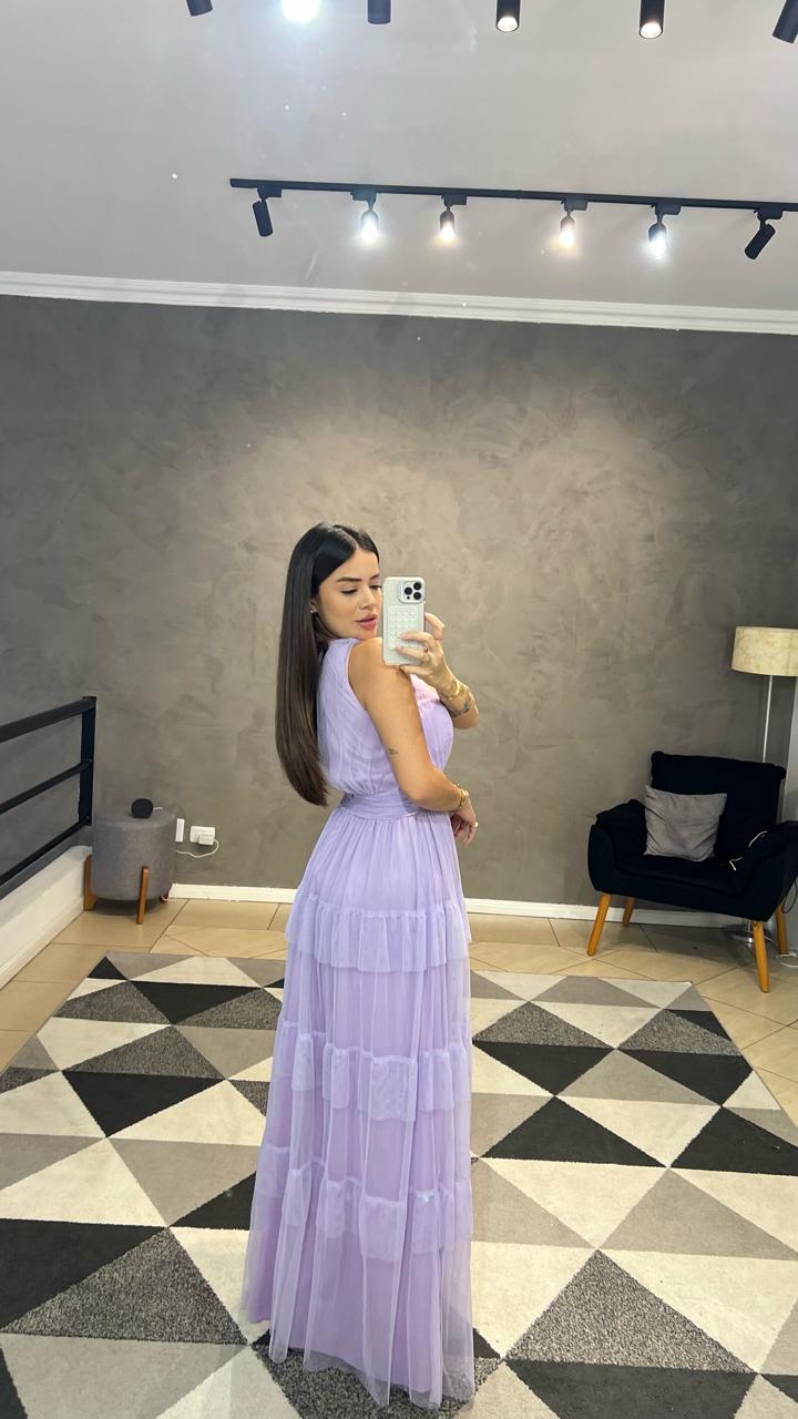 Vestido Festa Franja