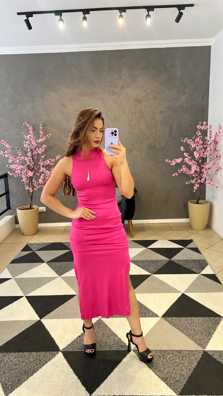 Vestido Lurex Pink