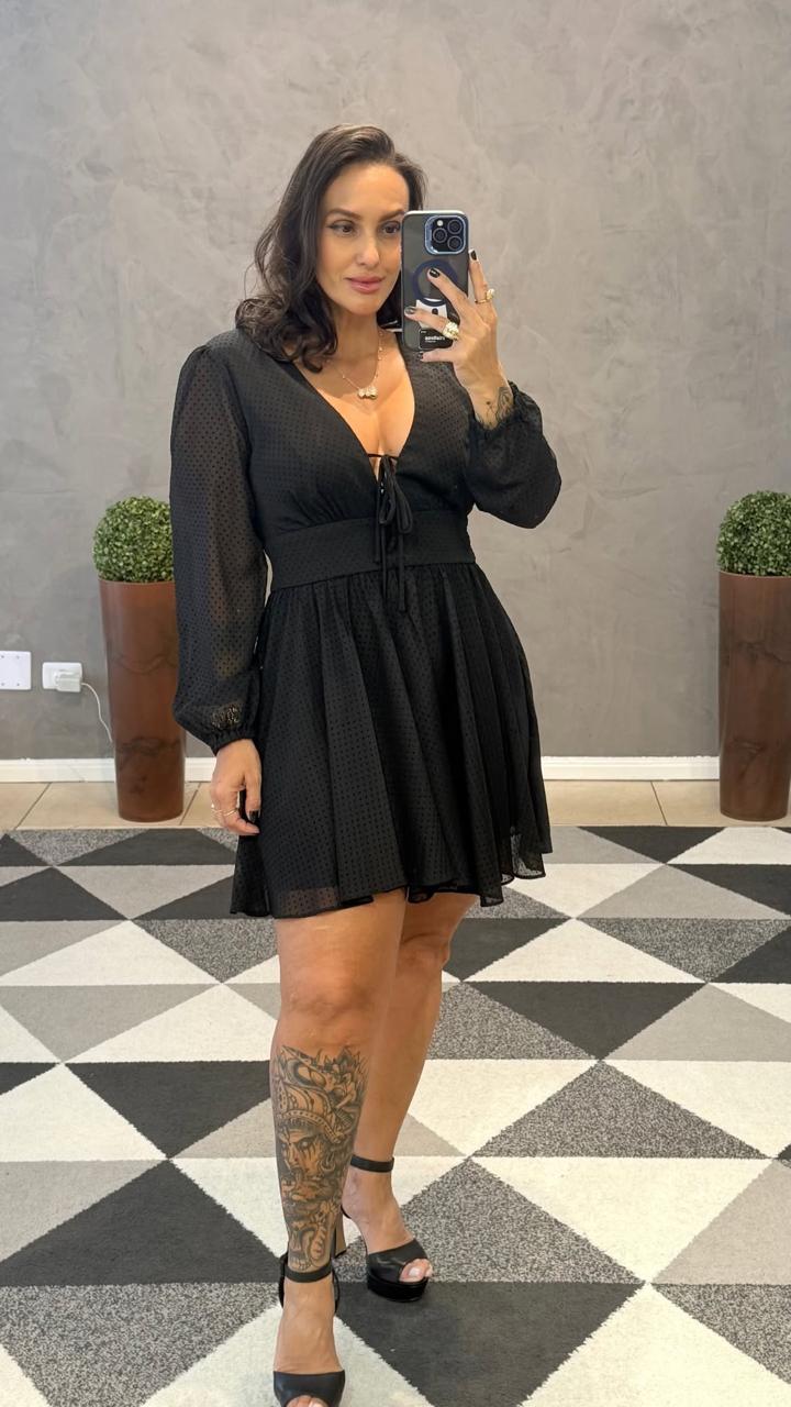 Vestido Curto Luna Poá