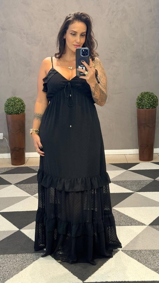 Vestido Longo Tamires Transparência