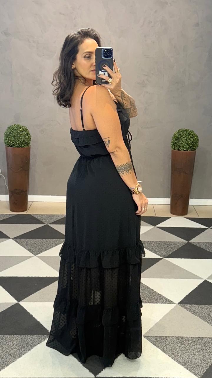 Vestido Longo Tamires Transparência