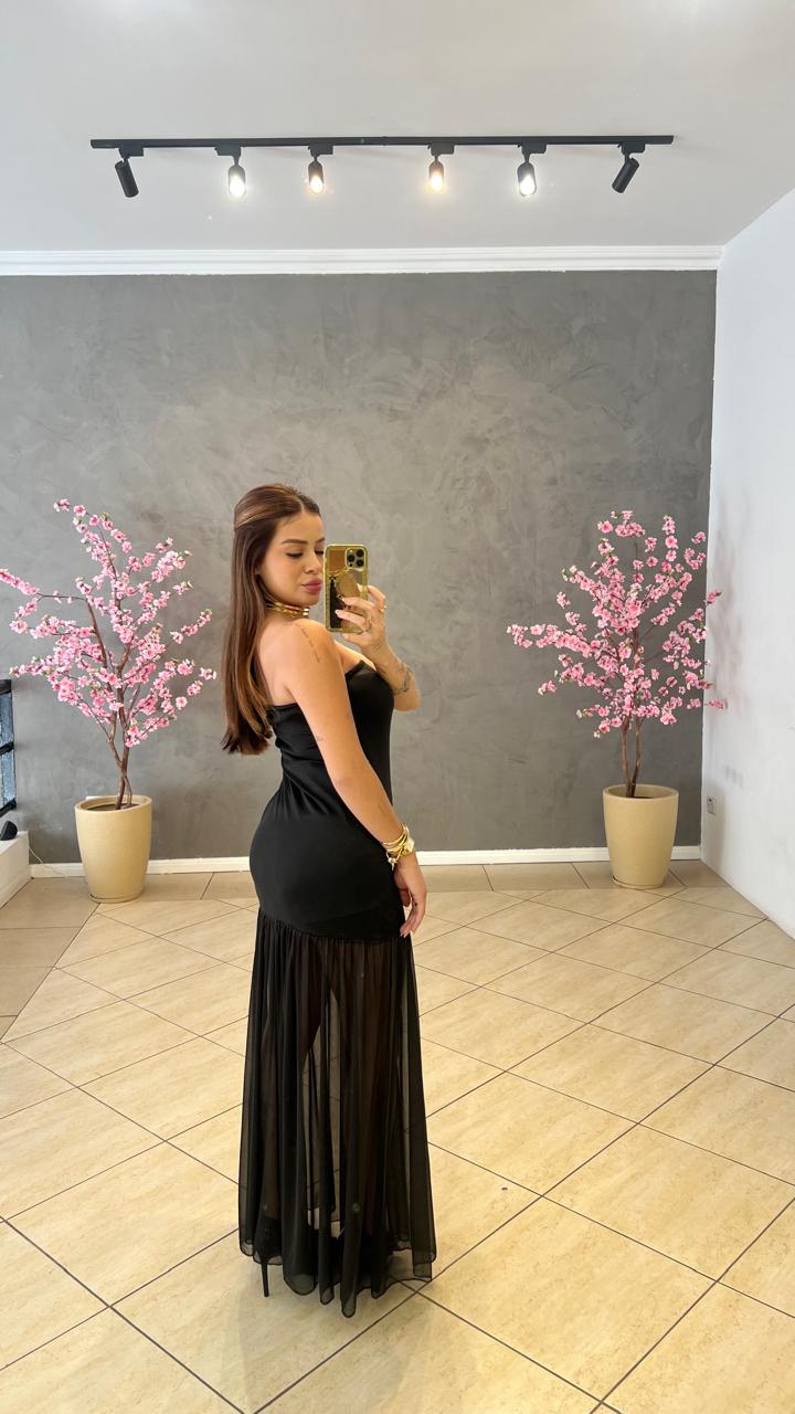 Vestido Animal Print tomara que caia