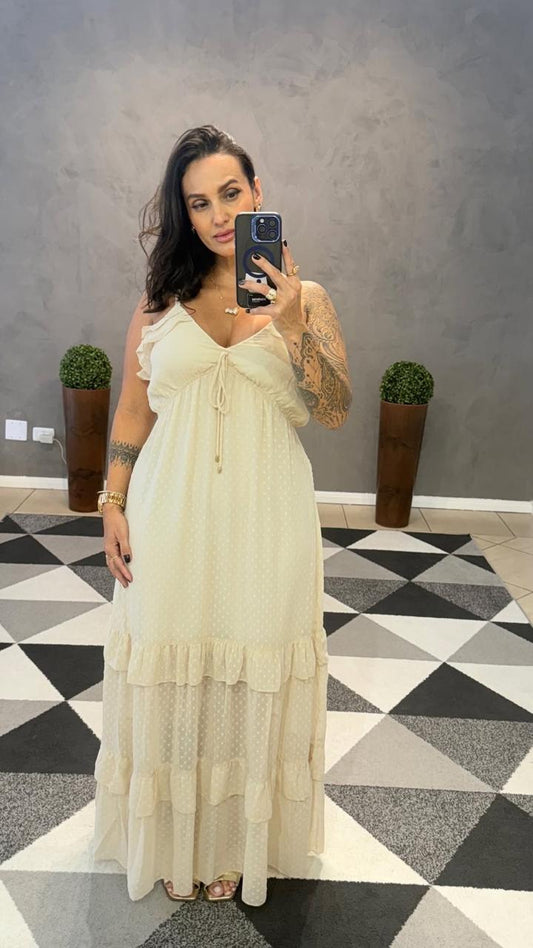 Vestido Longo Tamires Transparência